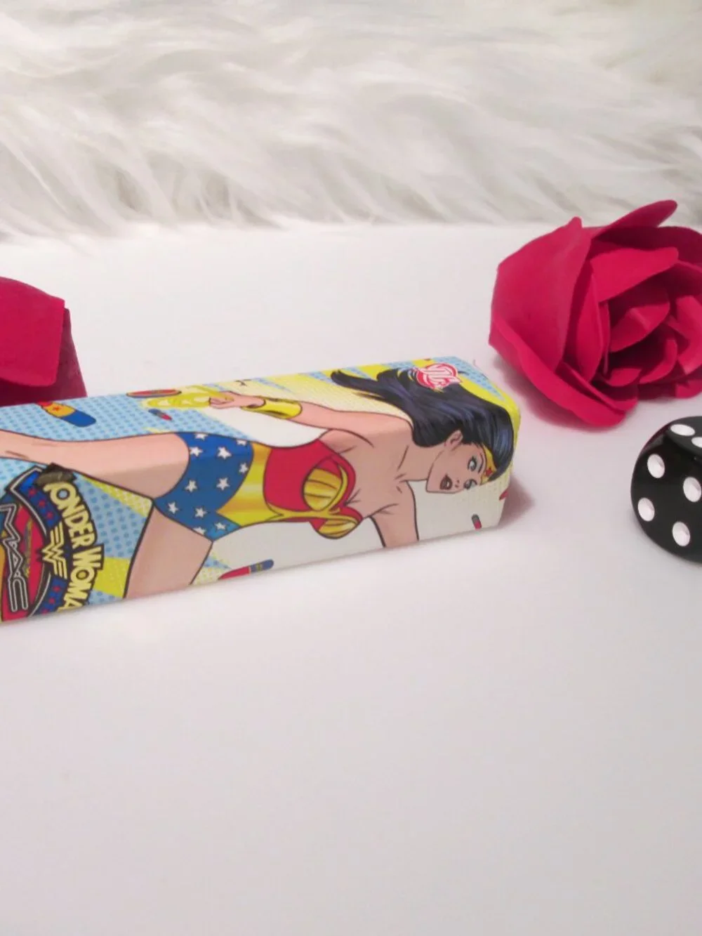 So cool Wonder Woman Frost Lipstick collector's New double boxed L.E.